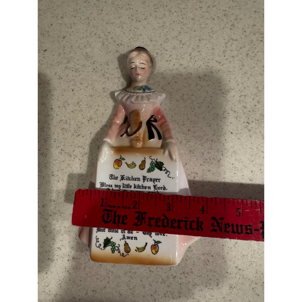 Enesco Pink Prayer Lady Wall Plaque The Kitchen Prayer Japan